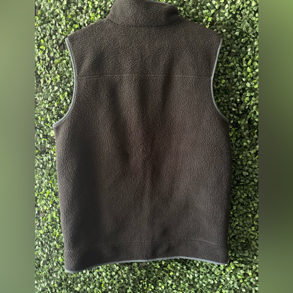 EDDIE BAUER MEN'S FULL ZIP RELAXED FIT FLEECE SLEEVELESS VEST - Picture 3 of 9